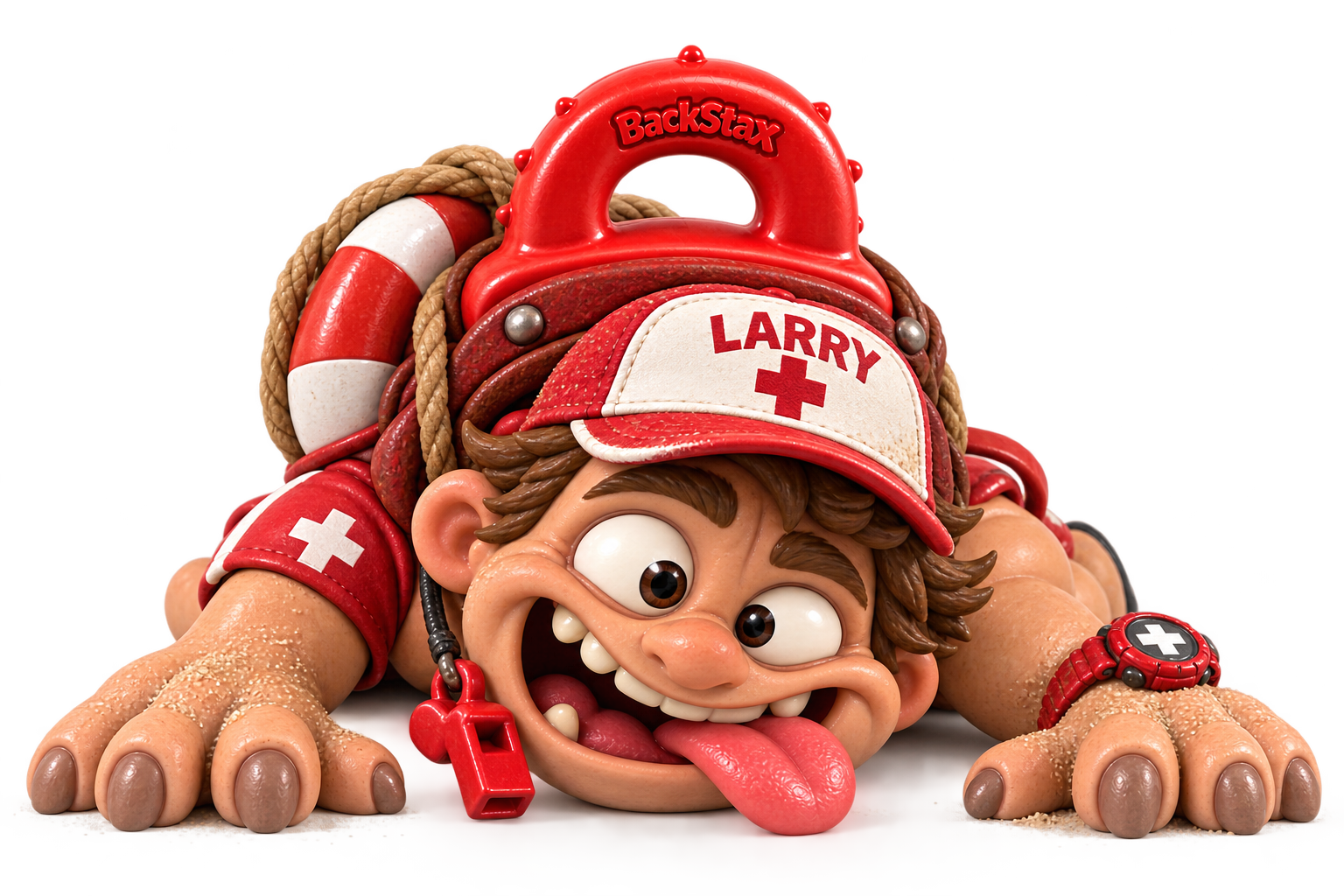 Larry BackStax toy from Lifeguard Crew