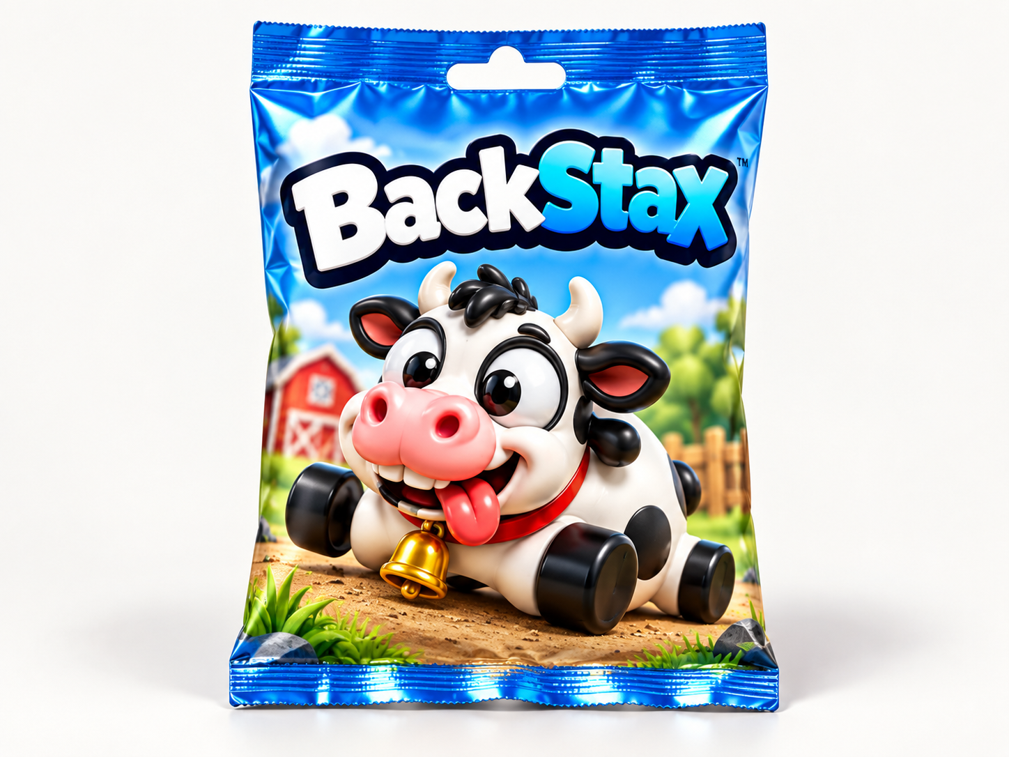 BackStax blind bag pack with cow character